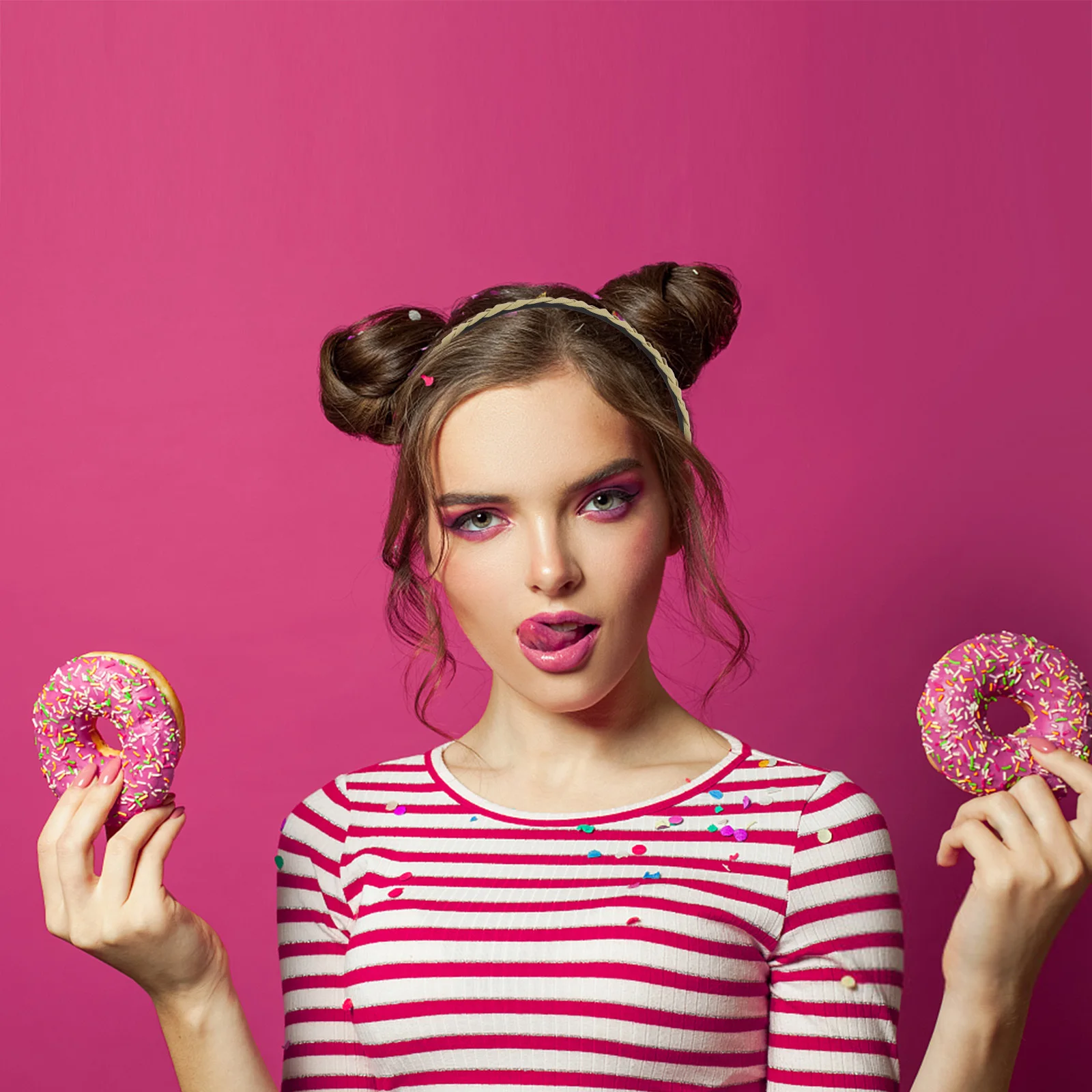 4Pcs Braided Headbands Toothed Non-Slip Twist Hair Bands Women Girls Accessories Toothed Headband Braid Tool Hair Braid Headband