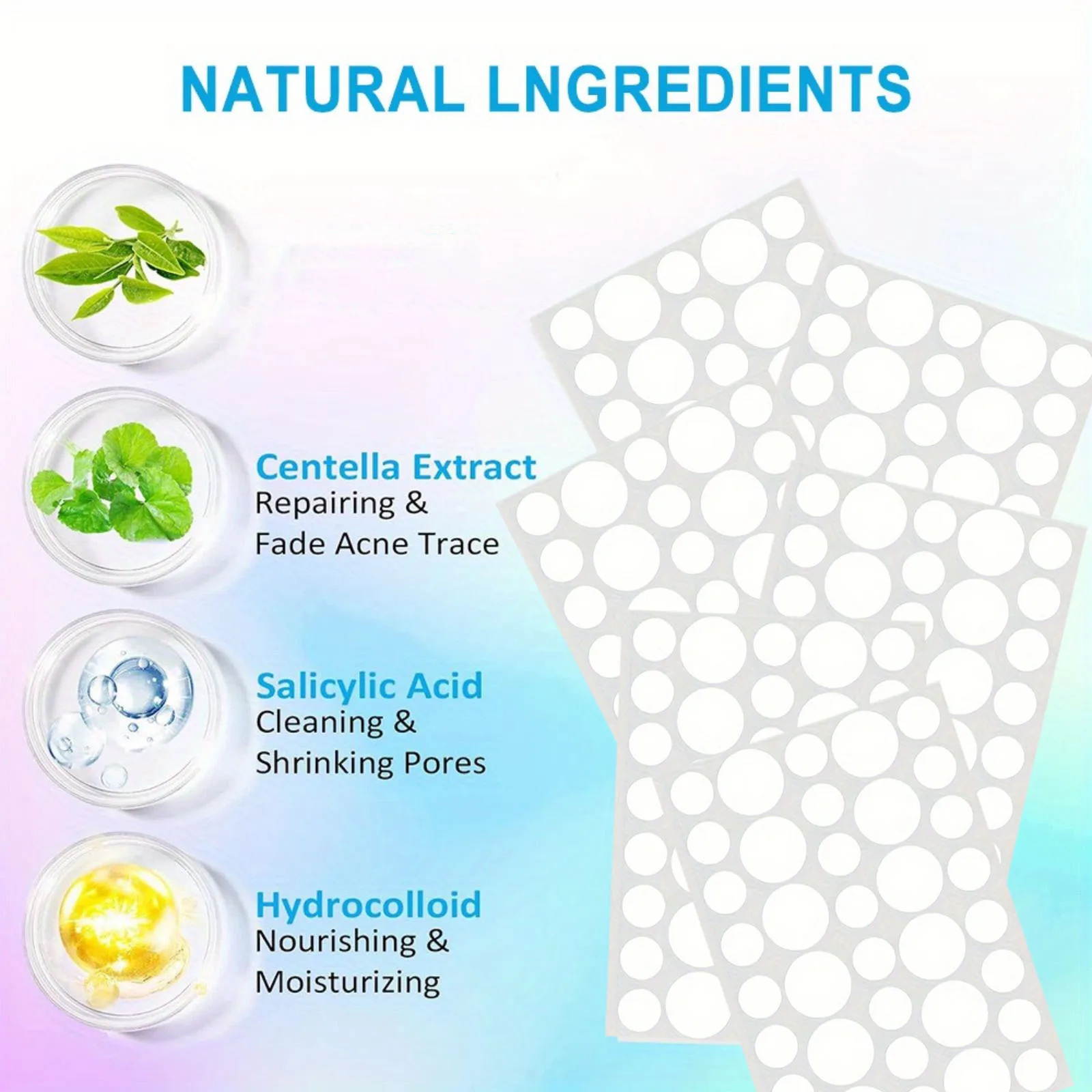 36/360pcs Hydrocolloid Acne Pimple Patch, Hydrocolloid Spot Stickers, Covering Zits and Defect