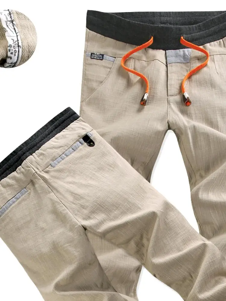 

Эластичные удобные мужские повседневные брюки прямого кроя, модные, цвета хаки, для осени и зимы, для прогулок и офиса