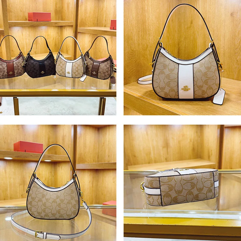 أحدث تصميم حقيبة نسائية نمط هندسي المتشرد حقيبة الكتف رسول حقيبة أنيقة تحت الإبط مقبض علوي حقيبة يد ركاب