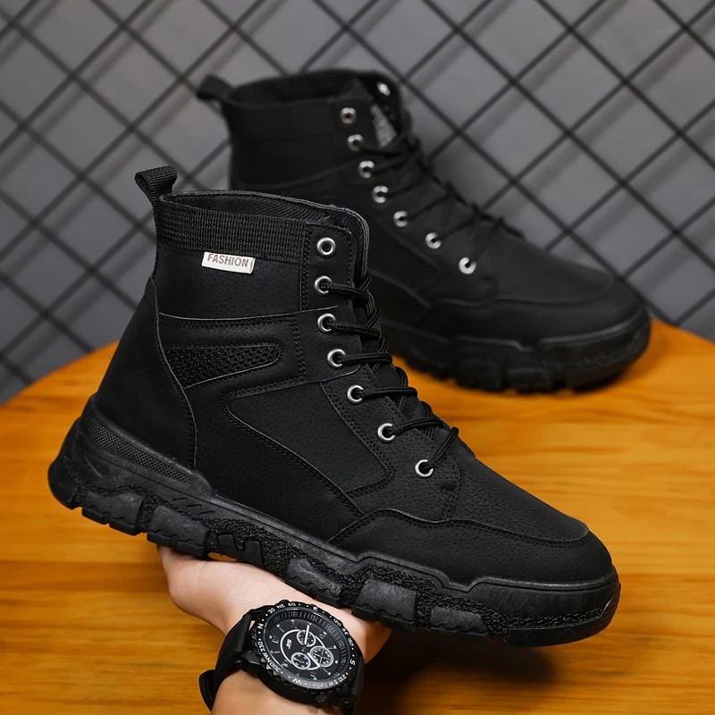 

Desert Boots Winter Boots Nice New High Top Sneakers Casual Men Shoes Fashion Men's Suede Shoes Men Lace Boots Men Shoes