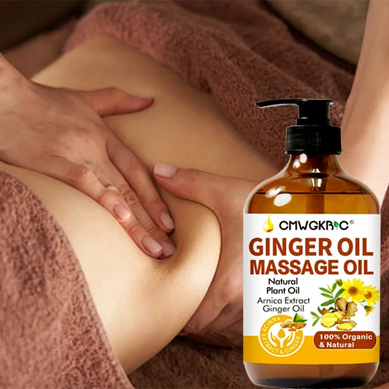 Ginger Massage Oil Safe Care Soothing Sore Muscles Natural Plants Essential Oil Formula Body Massage Oil