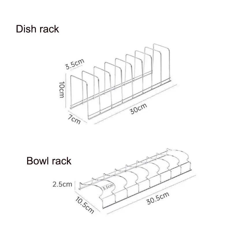 Kitchen Dish Rack Stainless Steel Cutlery Rack Family Cutlery Plate Pot Lid Storage Utensils Kitchen Accessories