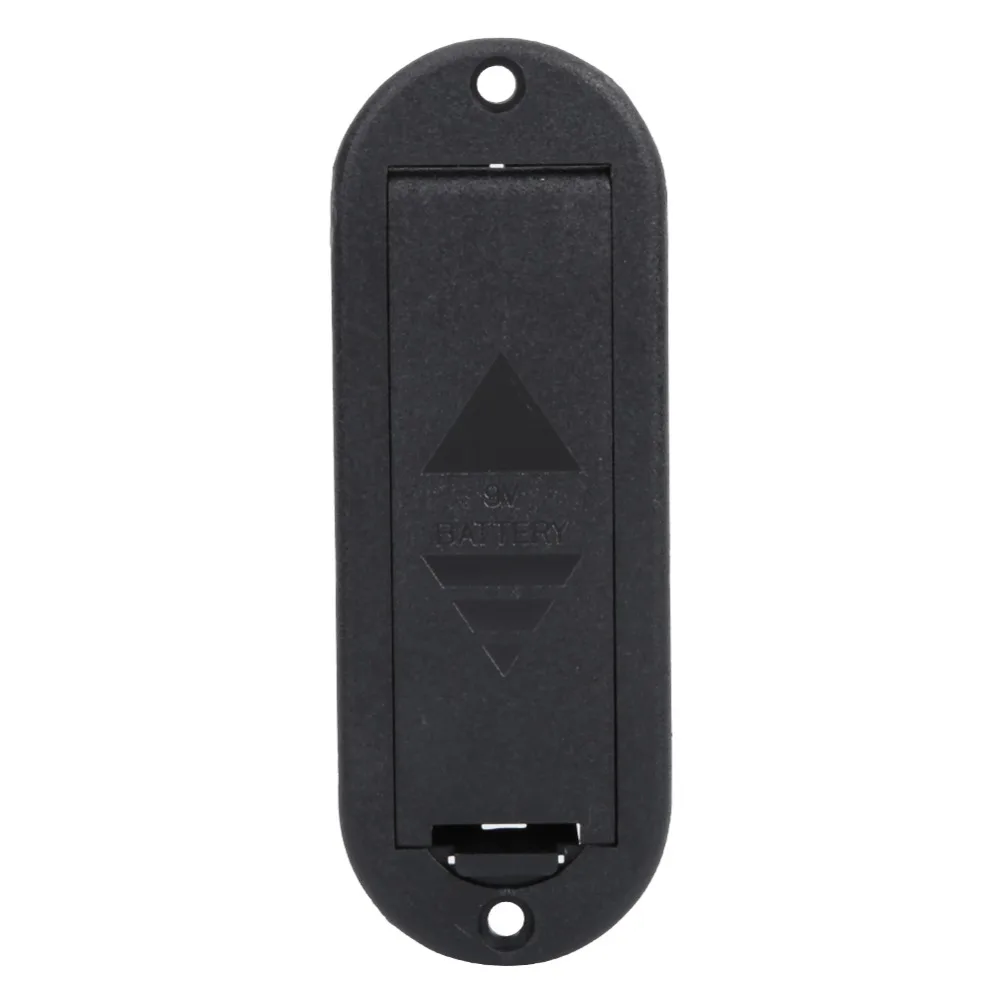 2PCS Durable Black Color Battery Cover Box Plastic Guitar Battery Case Pickup Battery Holder For Electric Guitar