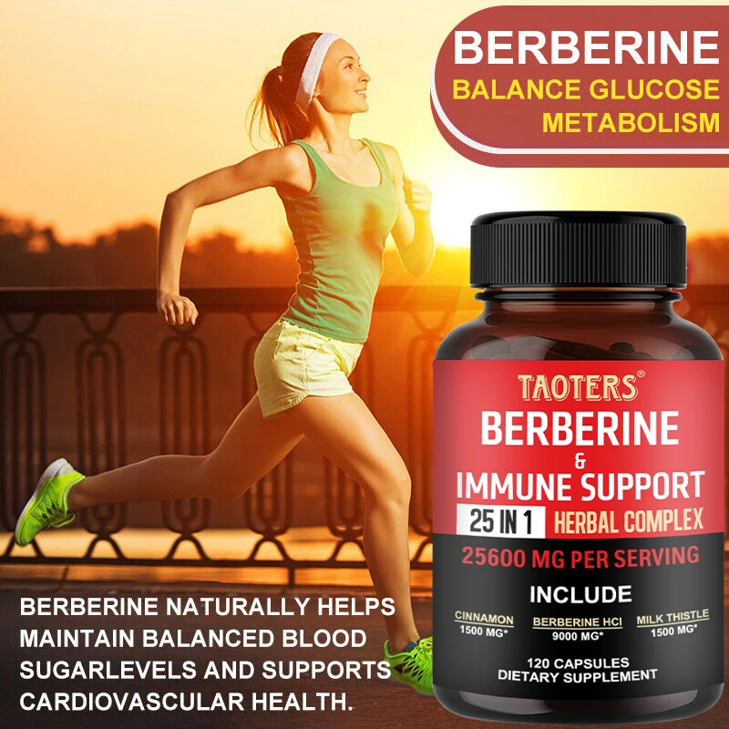 Berberine Extract Capsules - Supports Immunity, Cardiovascular and Gastrointestinal Function and Promotes Respiratory Health