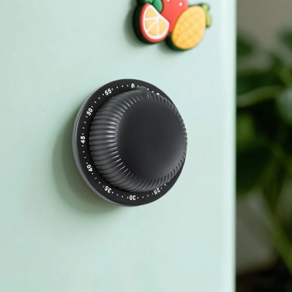 Manual Mechanical Kitchen Timer Magnetic Stainless Steel Countdown Clock For Precise Baking And Efficient Time Management