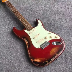 High quality heavy Relic vintage style hand made electric guitar electricas electro electrique guitare guiter guitarra gitar