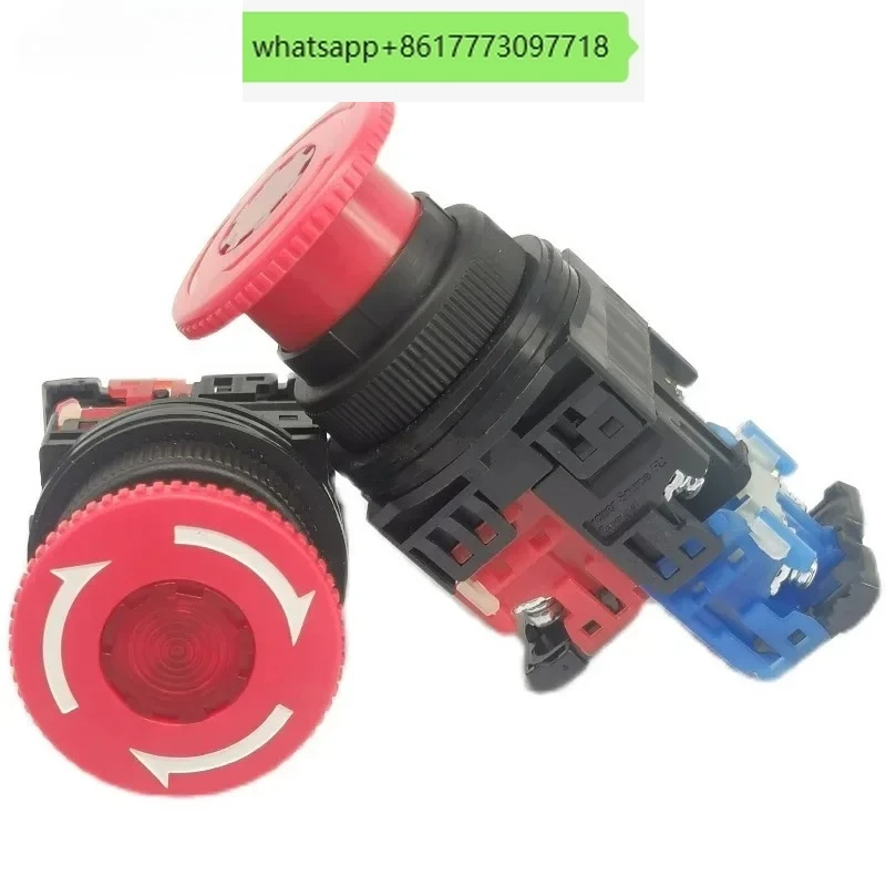 

1PC AR30VOL-11E3R/M4R emergency stop with light self-locking stop button switch AR30V0L