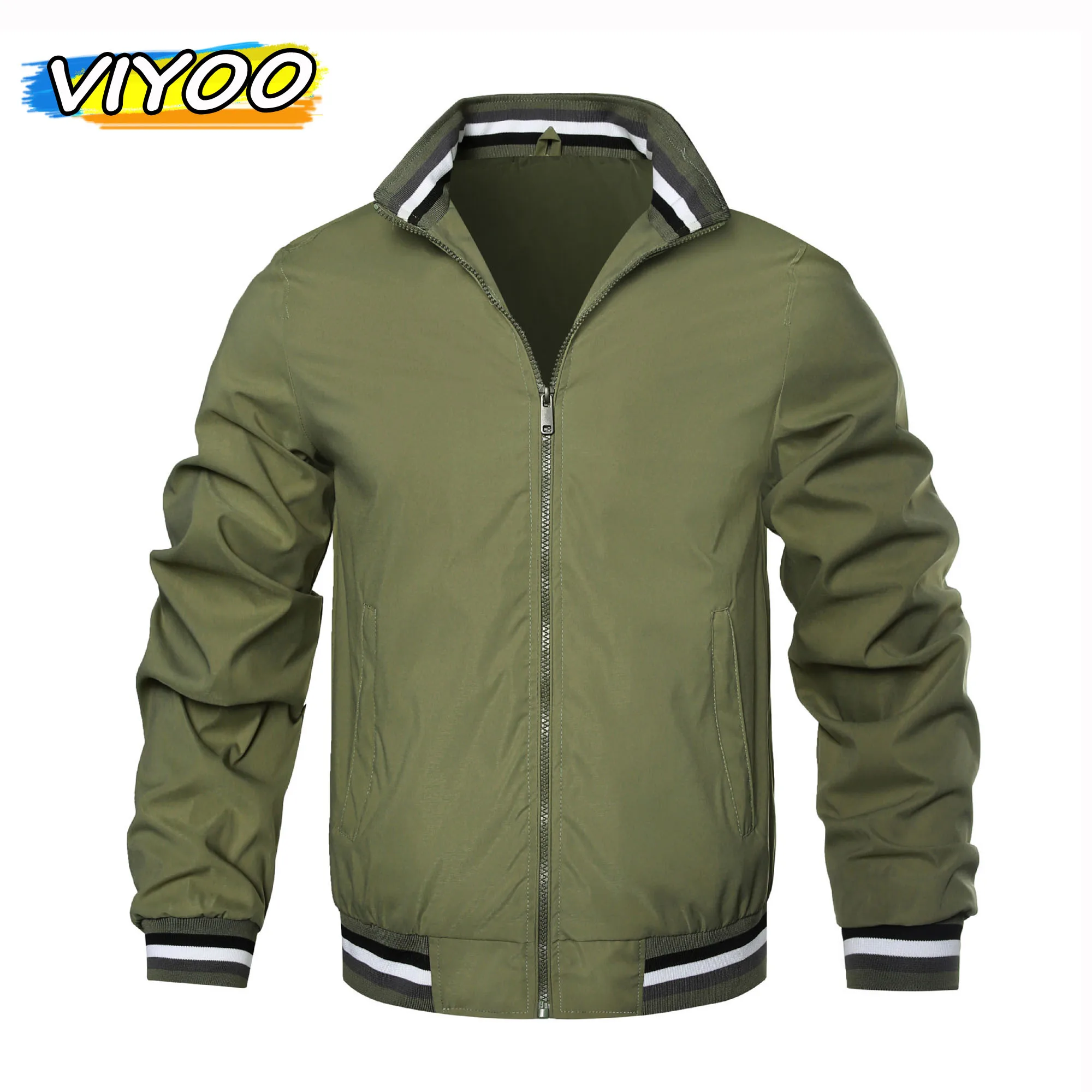 

Men's Oversized 4XL Autumn Spring Jacket Sports Coat Work Out Fitness Military Jacket For Men