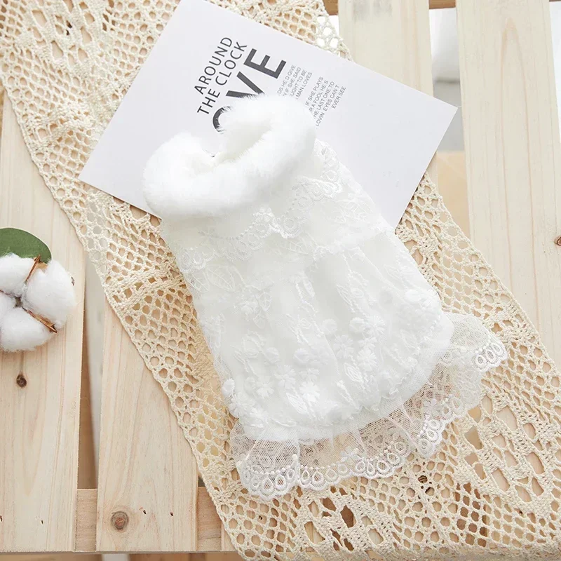 Vestido de novia para perros y gatos, ropa de invierno para perros, falda, Chihuahua, Yorkshire, Pomerania, caniche, Bichon Frise, Schnauzer, disfraz para perros