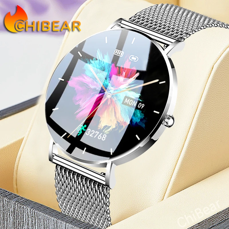 2024 New Ultra Thin Men Smart Watch For Women Full Touch Screen IP67 Waterproof Lady Watches Sports Fitness Tracker Smartwatch