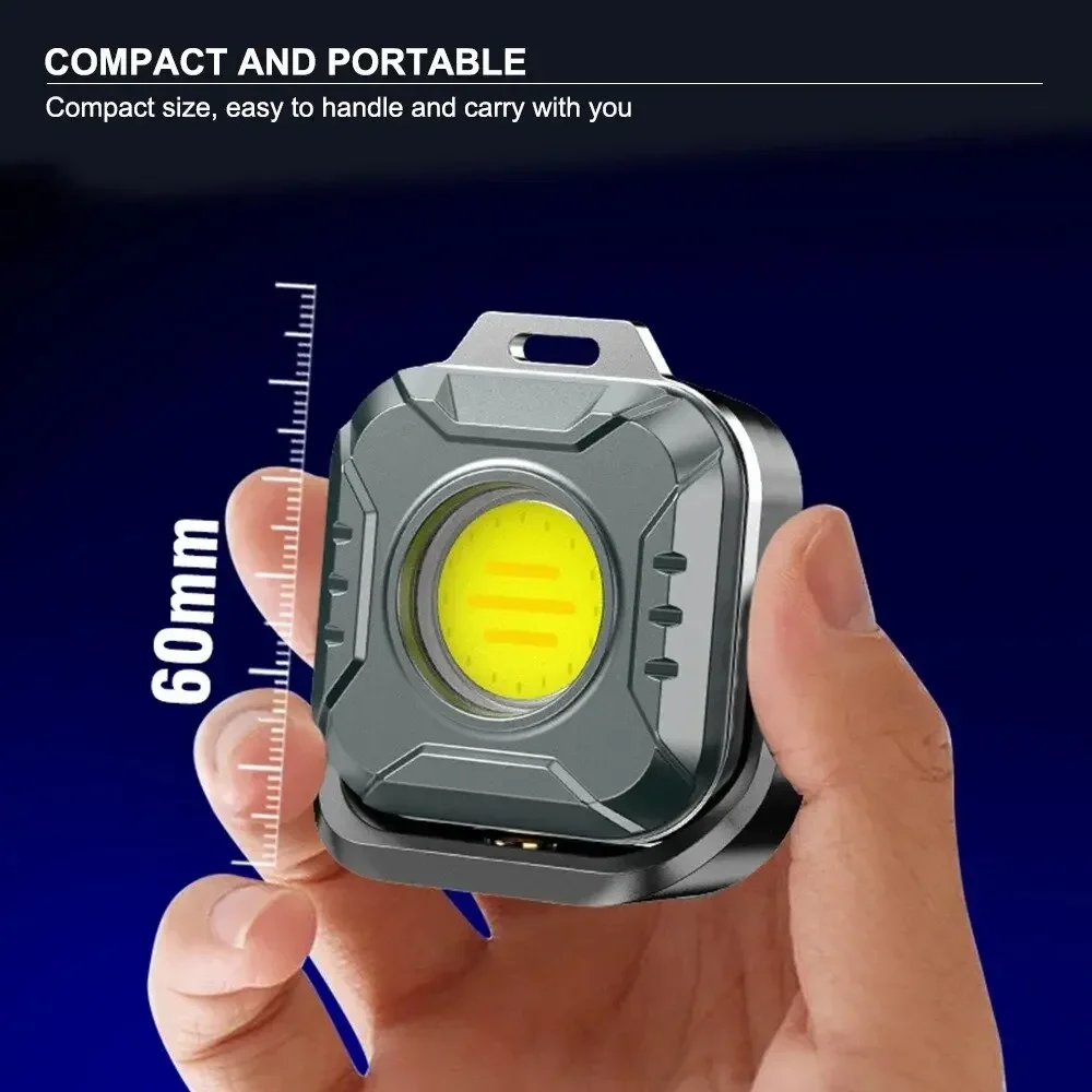 Mini LED Working Light Multifunctional Rechargeable Portable COB Flashlight Outdoor Camping Torch