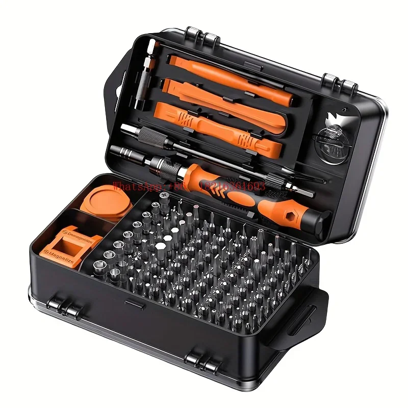 Limited Offer 115-In-1 Screwdriver Set High Hardness Plum Blossom Disassembly Machine Precision Batch Maintenance Tool