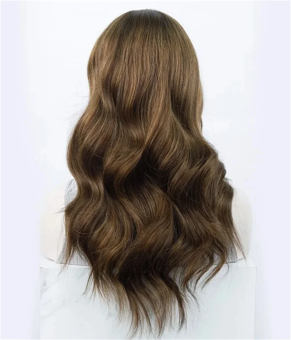 Long Wavy Light Brown Wigs For Women 26