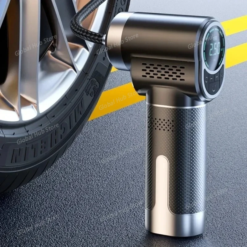 Wireless Car Air Compressor Electric Portable Smart Car Tire Air Pump for Car Motorcycle Bike Tire Boat Ball