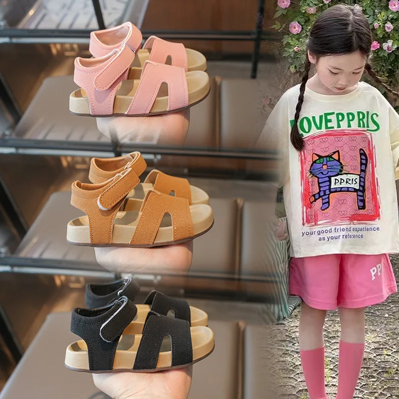 2026 New Children's Sandals with Arch Support Summer Boys Slip-On Beach Shoes Casual Baby Girls Sport Shoes Child