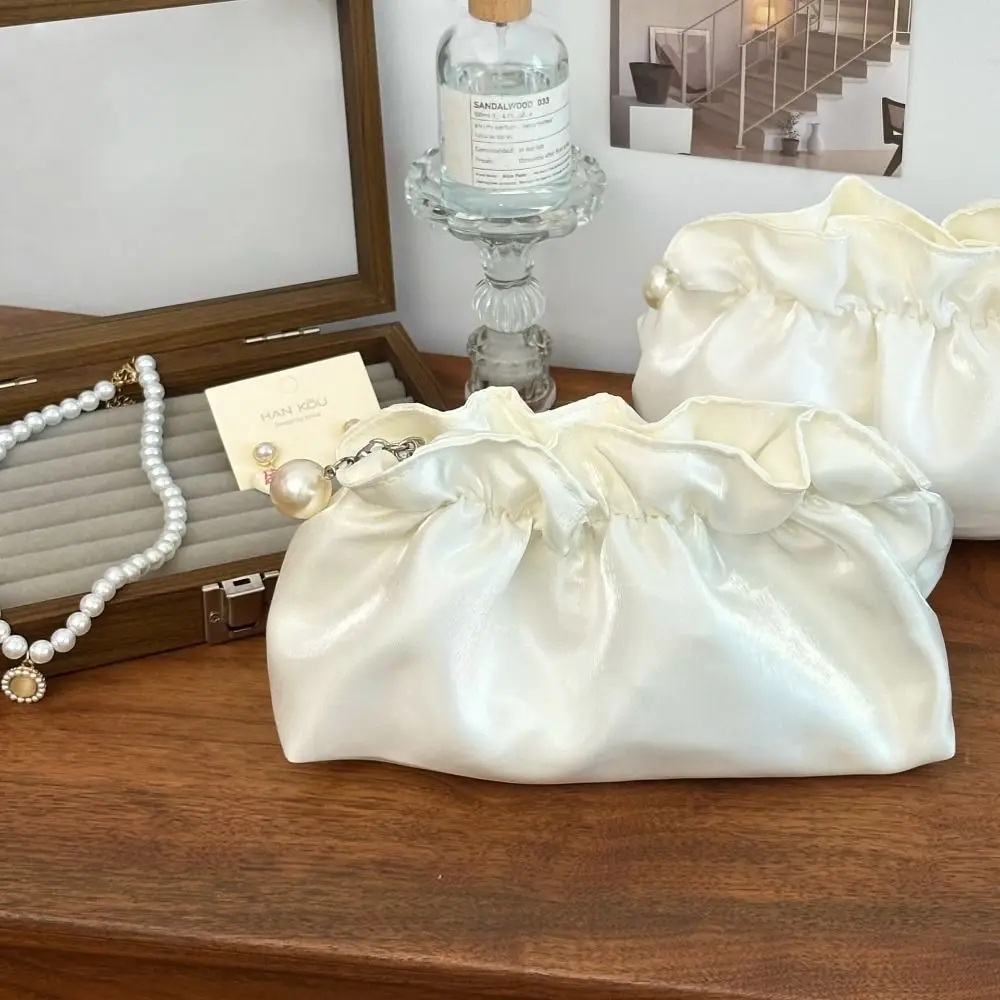 Fashion Cloud Makeup Bag with Zipper Portable Stationery Bag Large Capacity Multifunctional Cosmetic Pouch Travel