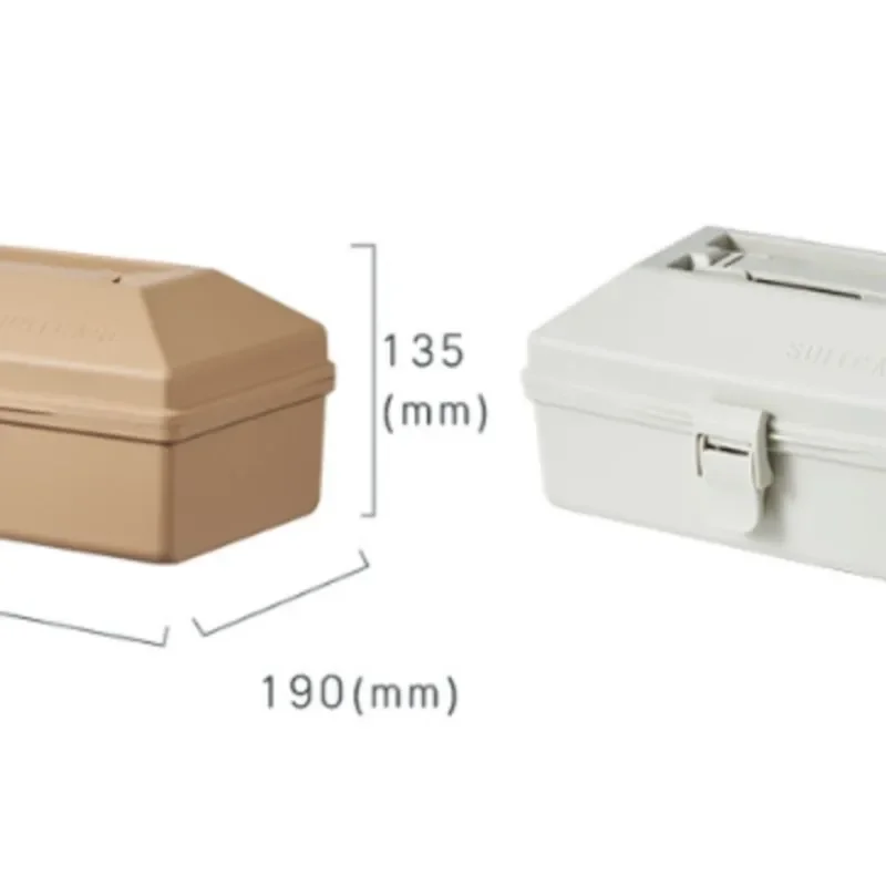 Large Storage Tool Box, Portable Plastic Organizer with Handle for Medicine & Accessories, Car Trunk Storage Container Stackable