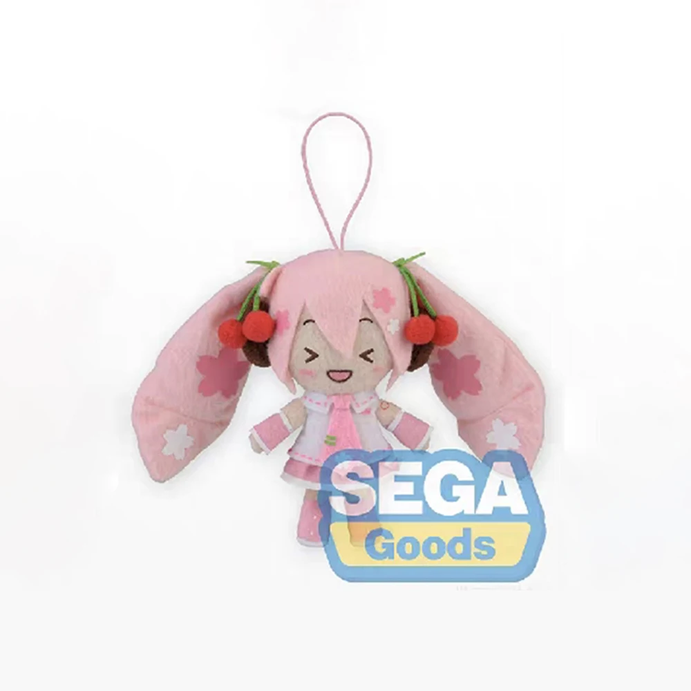 ตุ๊กตาฮัตสึเนะ มิคุ ลายดอกซากุระ ฟูฟู ของแท้ มีสินค้าในสต็อก ขนาด 14 ซม. ของตกแต่งกระเป๋าเป้เด็ก ของขวัญการ์ตูน