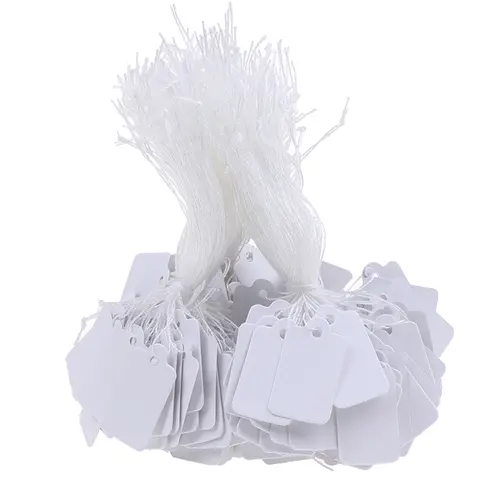 멸균 폴리스티렌 플라스틱 페트리 접시 플레이트, 뚜껑 포함, 35x15mm, 10x Best5 8 라벨 타이 스트링 끈 티켓, 보석 상품 표시 가격표, 300 개