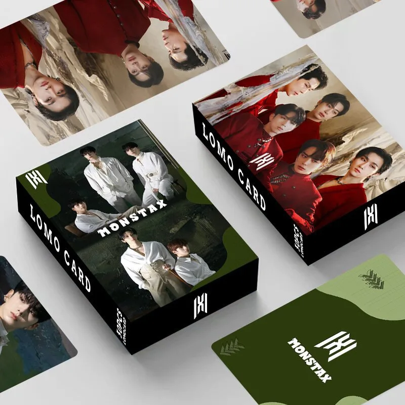 55pcs/set KPOP MONSTAX New Album Shape of Love Lomo Card MONSTA X Photocards Photo Card Postcards Fans Gift