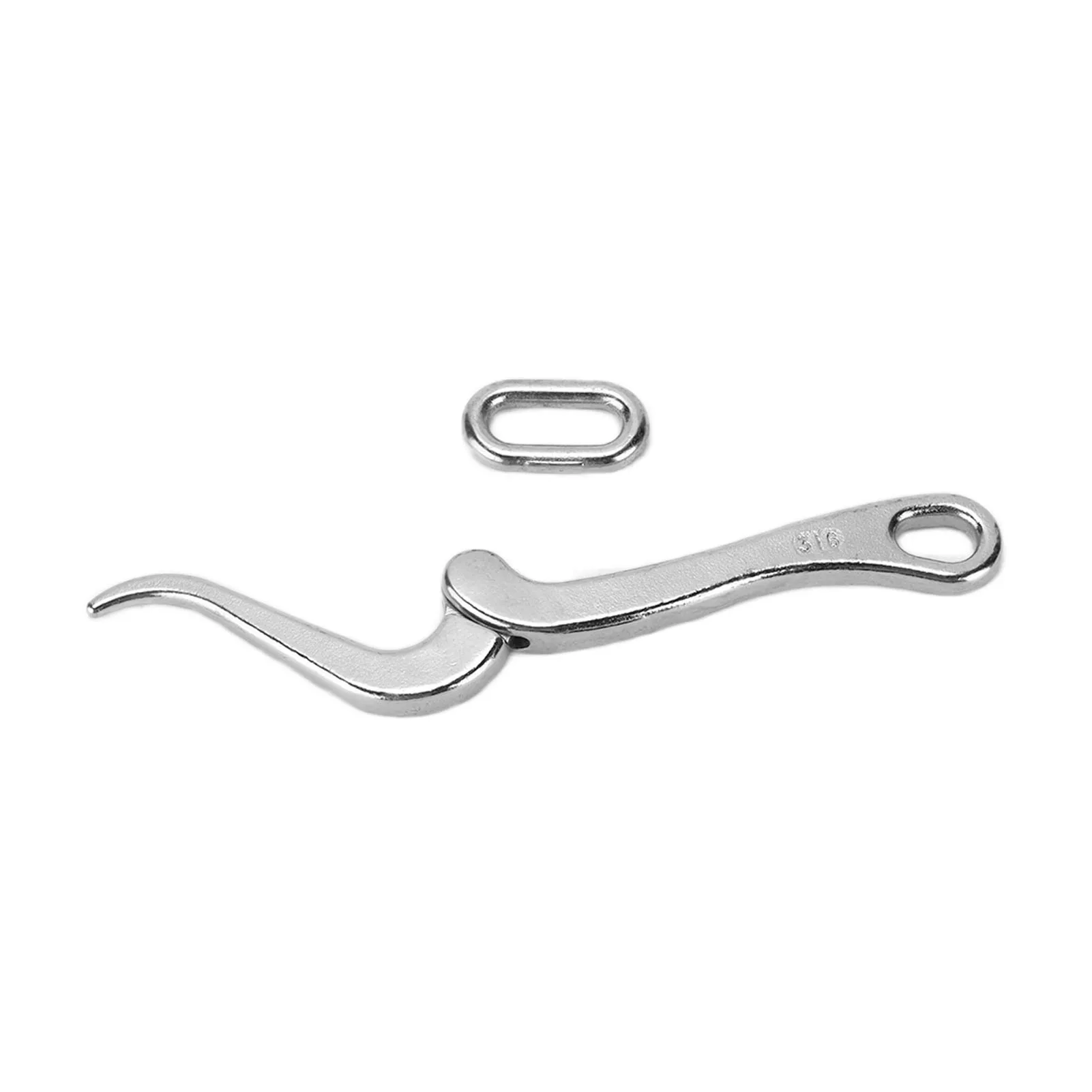 Quick Release Hook 4in 316 Stainless Steel OEM Polished Antirust for Lifeboats Boat Hardware Part