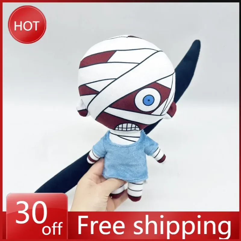 25cm Mouthwashing Game Peripherals Plush Doll Bandage Man Corey Mini Dolls Horror Game Stuffed Toys Merch Doll Room Decoration