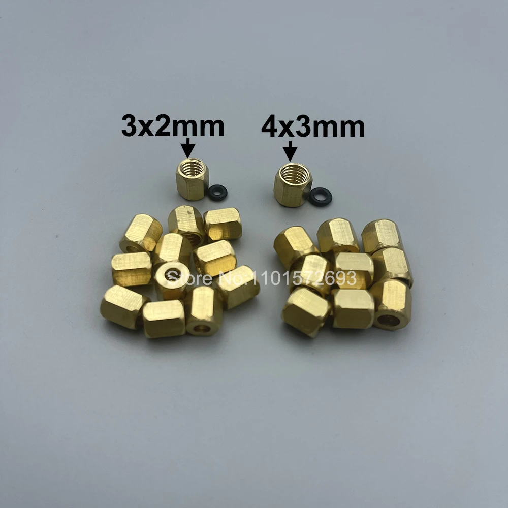 20PCS Copper Nut O Ring Screw For DX4 DX5 DX7 5113 4720 XP600 TX800 i3200 Printhead Printer Ink Damper Dumper Connector Adapter