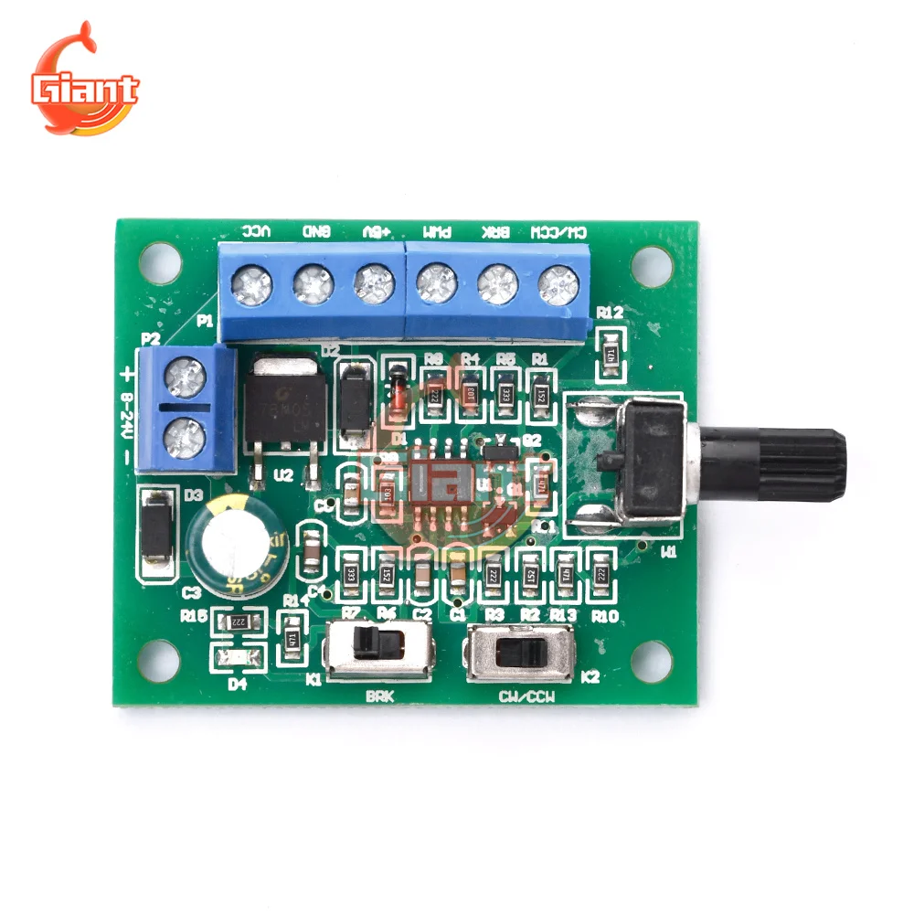 8-24V Brushless DC Motor Speed Controller Driver PWM Speed Control Board Pinpoint Regulator Forward And Backward Control 18KHz