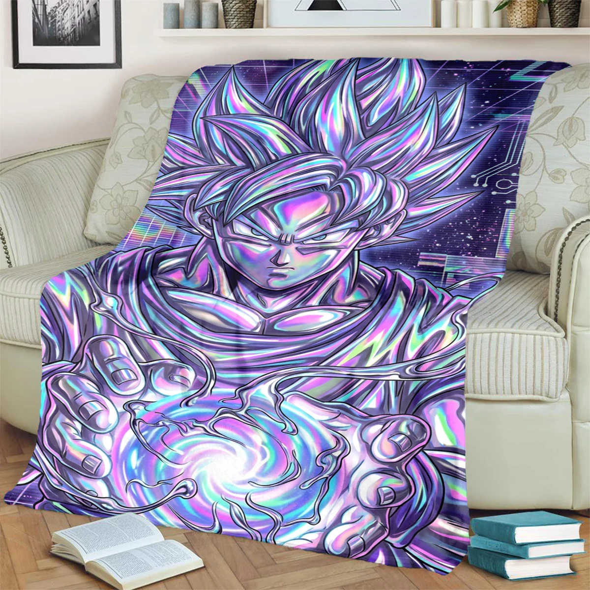 Dragon Ball! Printed Flannel Blanket Soft Comfortable for Bedrooms, Sofas, Beds, Chairs, Picnics, Travel