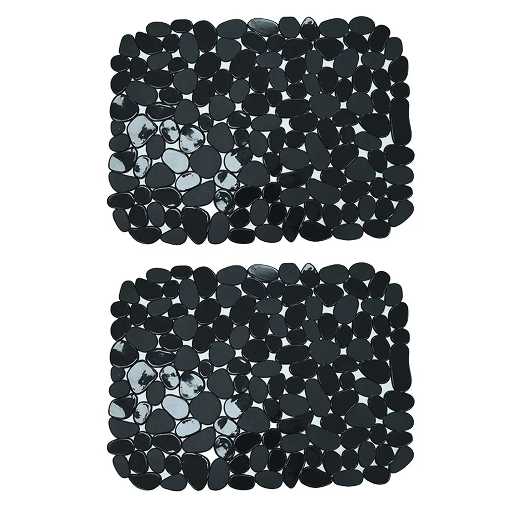 PVC Sink Protection Pebble Design Mat Non-slip Kitchen Mats Efficient Water Drainage Innovative Design For Kitchens