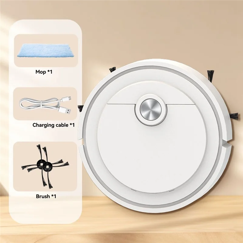AC39-Robot Vacuum Cleaner Smart Sweeping Technology 300Pa Suction For Hardwood Floors Pet Hair Carpets Easy To Operate