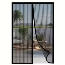 Heavy-Duty Self-Sealing Magnetic Screen Door only $0.99