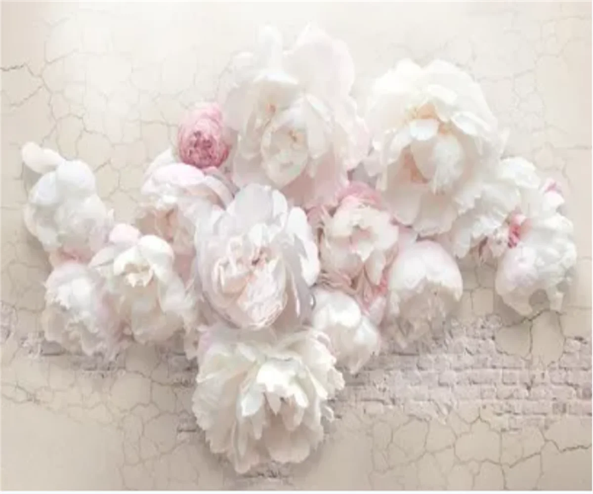 

Custom size wallpaper Home decoration Wedding Room Princess Room wallpaper Pink flowers Rose decorative painting 3d wallpaper
