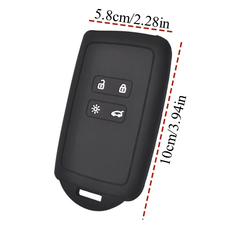 Silicone Car Key Cover Smart Remote Control Fob Case For Renault Captur Koleos Kadjar Arkana Megane Dacia Duster Sandero Stepway