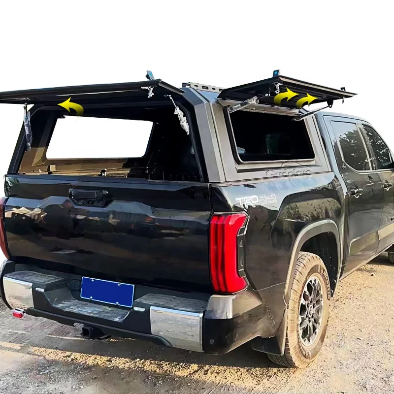 Steel Hardtop Sliding Windows Pickup Truck Canopy for Ford Ranger Tundra Dodge Ram Great Wall