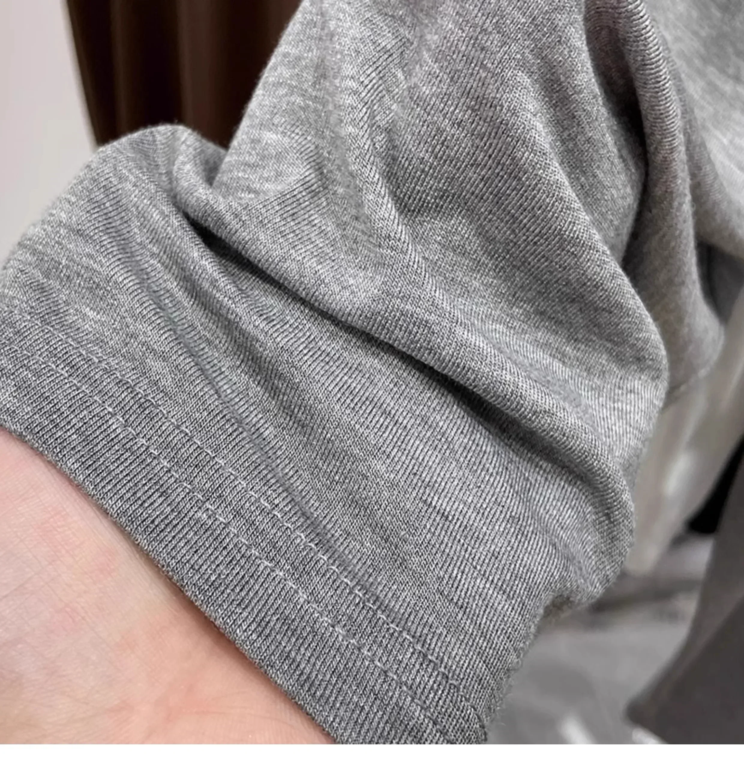 AOSSVIAO Koreanischer Stil Weiches O-Ausschnitt Langarm-Damen-T-Shirt 2026 Neues Herbst-Winter Slim-Fit Innen-T-Shirt Lässiges Vielseitiges Basic-Oberteil – Detail 5