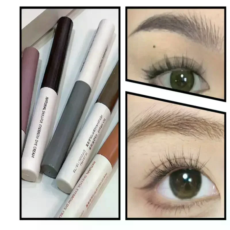 HERORANG 눈썹 강화 염색 젤 틴트 방수 오래 지속되는 빠른 건조 염색 브로우 타투 틴트 크림 브로우 메이크업 화장품