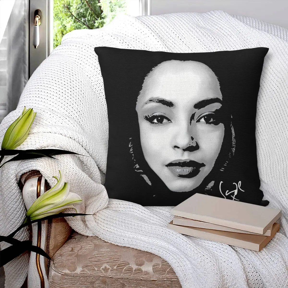 Saded Diamond Vintage Singer Tour Concert Pillowcase Cushion Cover Decorative Pillow Case Cover Living Room Wholesale 45X45cm