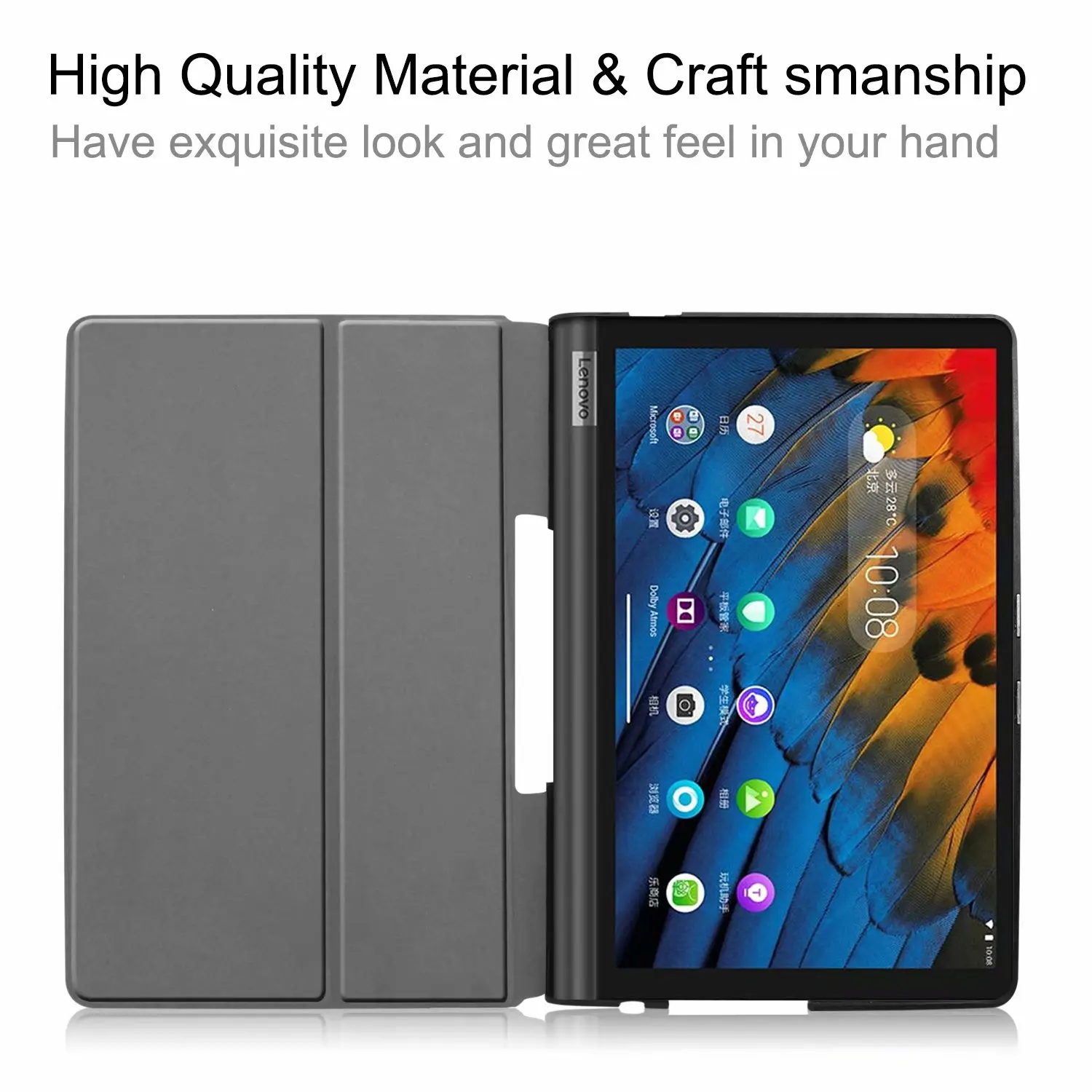 Case for  Lenovo Yoga Tab5 YT-X705 10.1inch Cover Folio Pu Leather Stand Smart Tablet Case for Yoga Tab5 YT-X705 10.1 Capa +Pen