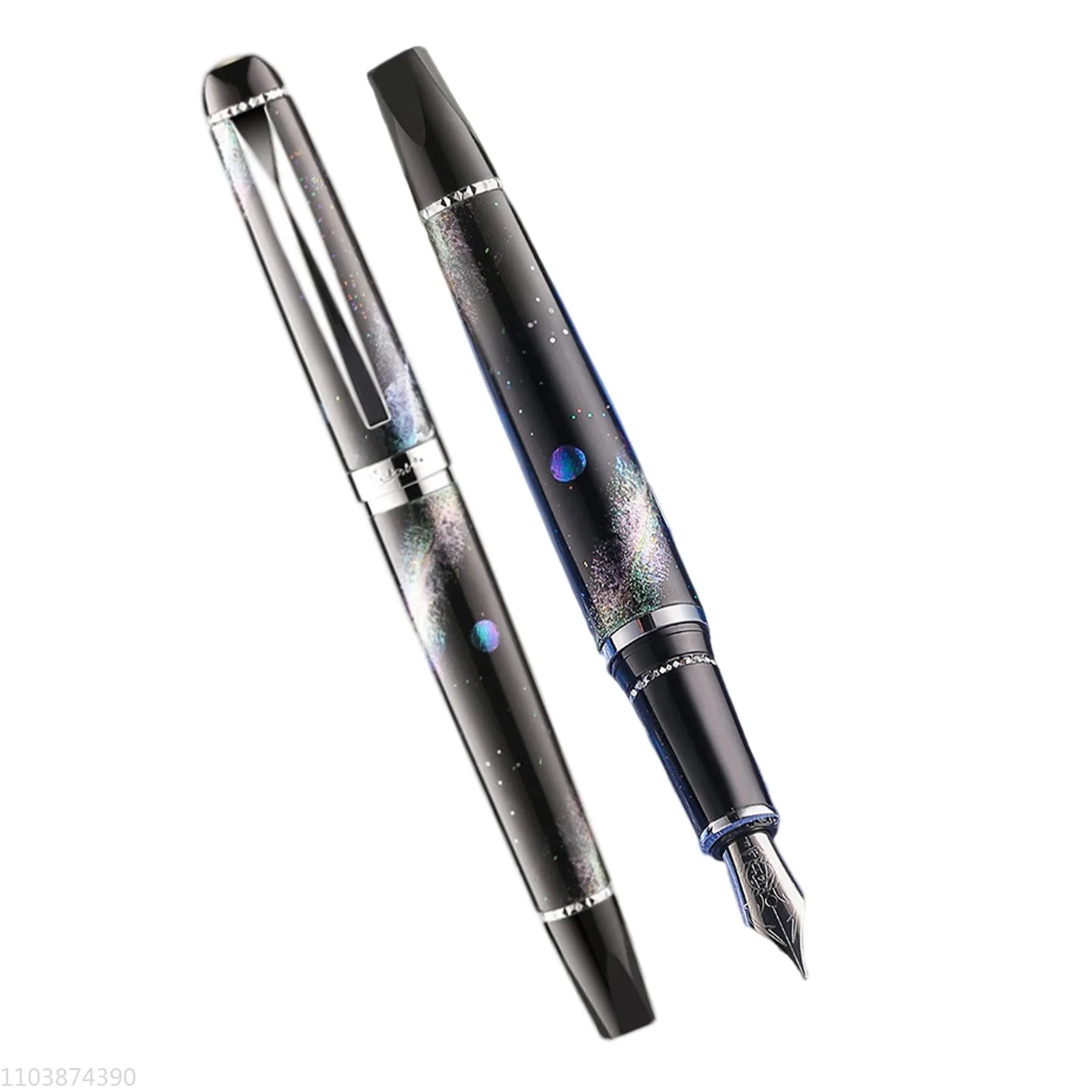 New Pattern PIMIO 926 Galaxy Fountain Pen Fine F Nib Ink Pen Set of Pens Stationery Classic Office School Supplies Writing