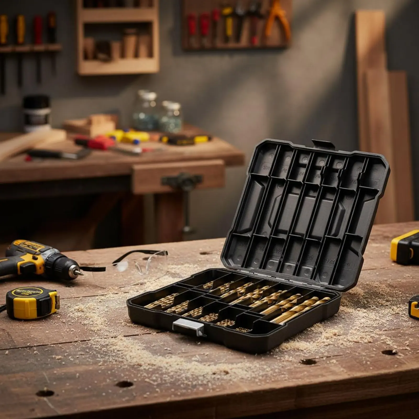 99 Pieces 99 Piece Drill Accessory Set Wear Resistant Twist Drill Accessory Kit Power Tool Accessory Storage Case Included