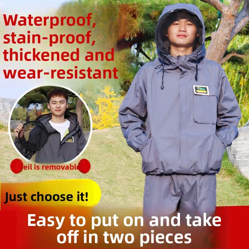 

Полный набор масок для одежды против пчел, утолщенные цельные ушки, ушки с кепками и