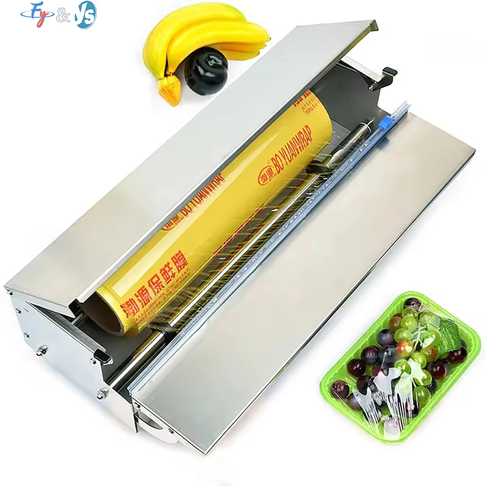 Manual Food Cling Film Wrapper Portable Plastic Film Sealing Machine For Fruit Vegetable Fresh Preservation Packaging