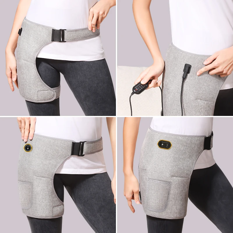 660nm Red Light Heating Pad Hip Brace  Wellness Protector Fatigue Relief Home Relaxation 3 Modes 50-90LED image 6