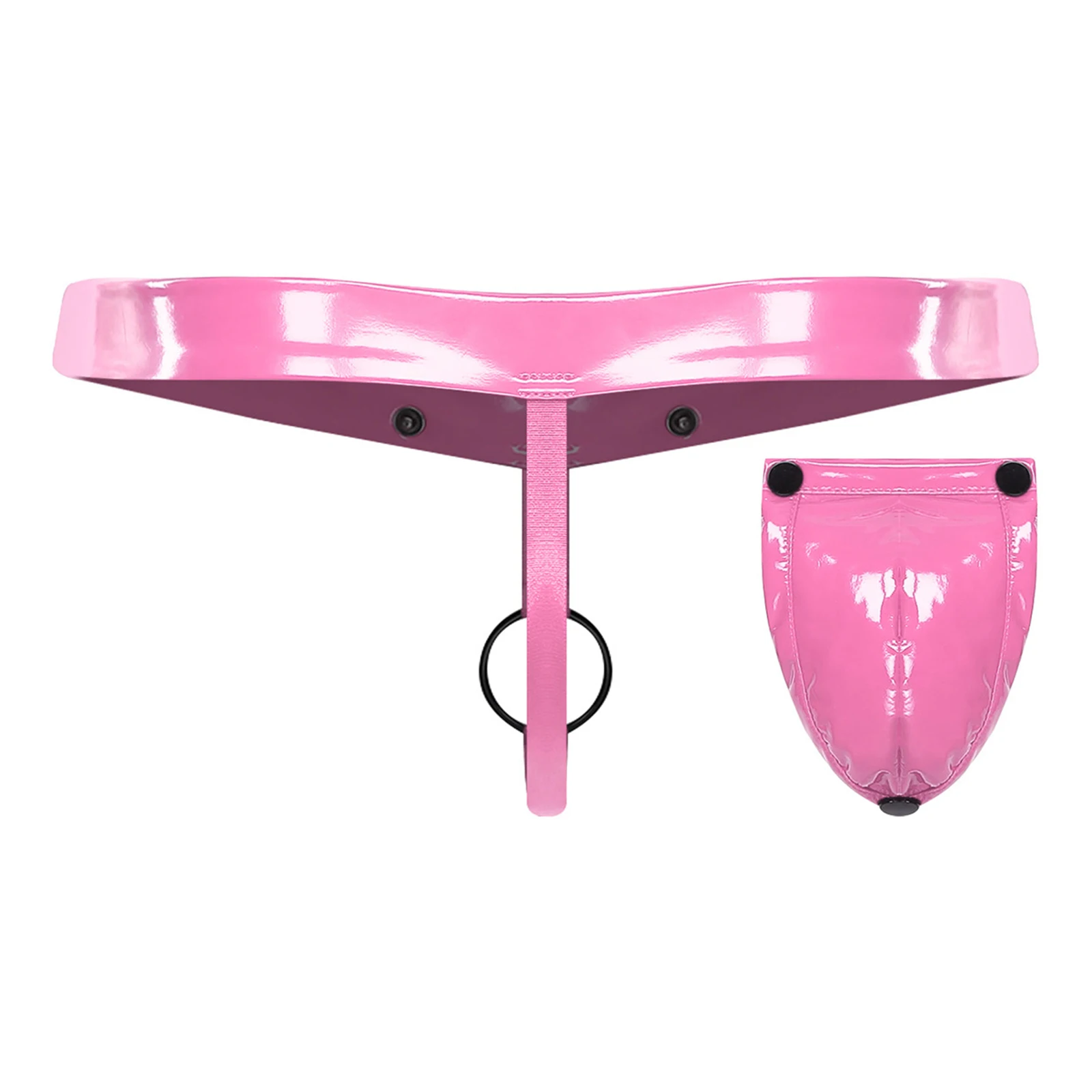 Erkekler için Seksi Baştan Çıkarıcı Jockstrap O-ring G-string Tanga Çıkarılabilir Kasık Örtüsü ile Erotik Eşcinsel Randevuları için T-back Külot Gecelik