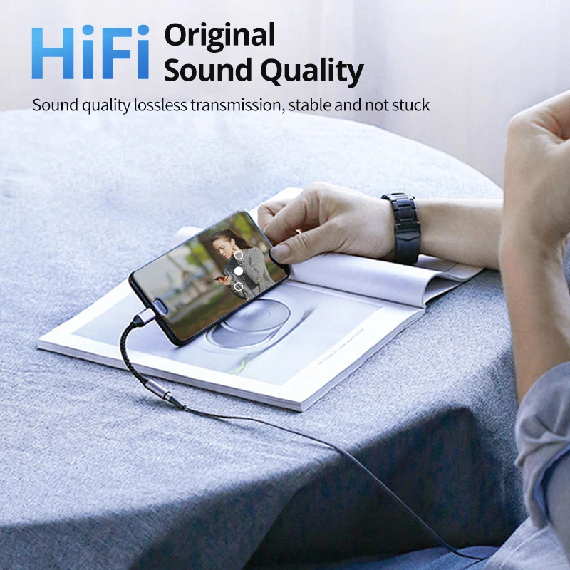 For Xiaomi Redmi Samsung Pixel USB C to 3.5mm Earphone Jack Digital Audio Adapter Converter Type C HiFi for Android 3 5mm image 6