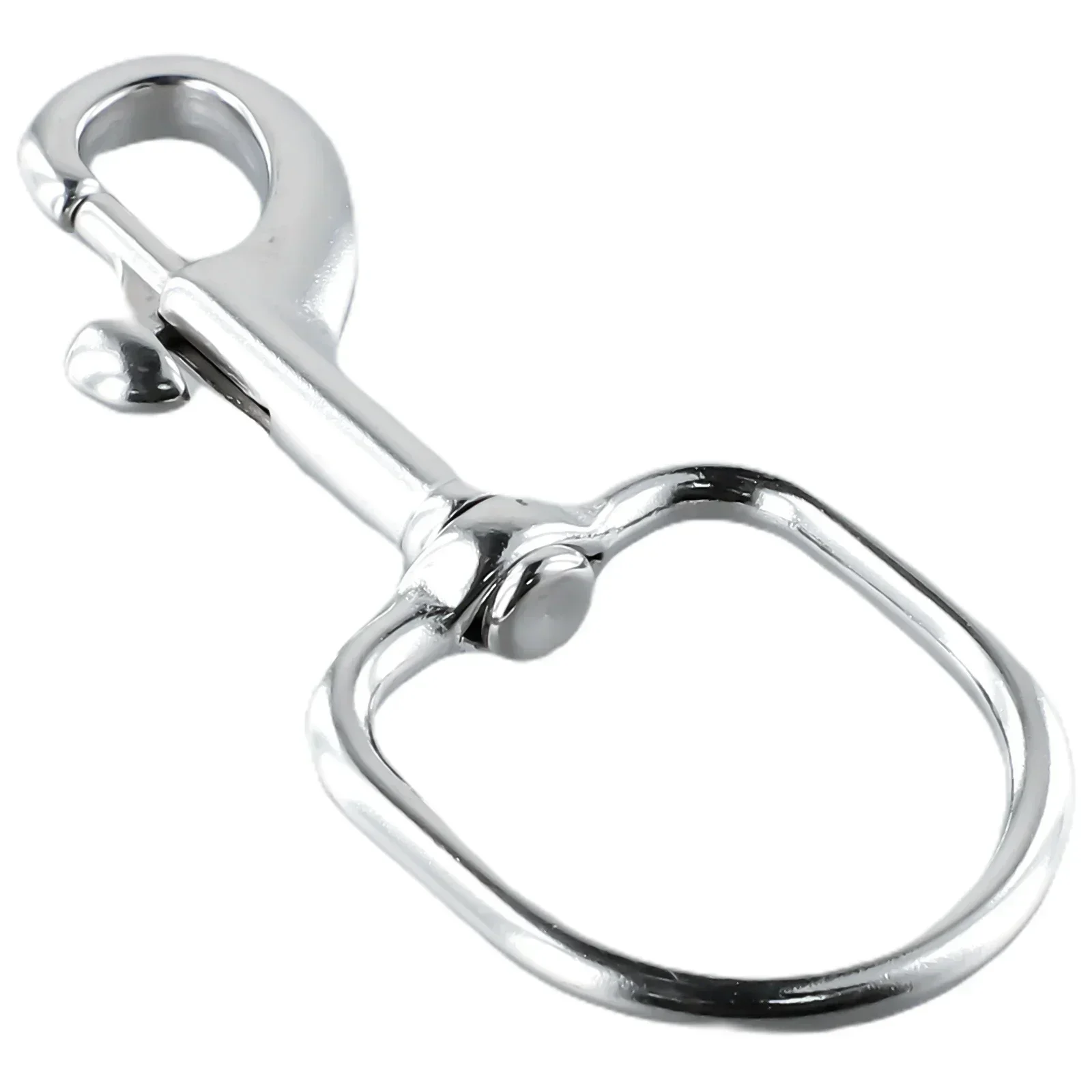 Diving Snap Hook 316 Stainless Steel Single Head Hook D-Ring Lobster Clasp Lanyard Hook Swimming Diving Safety Hook