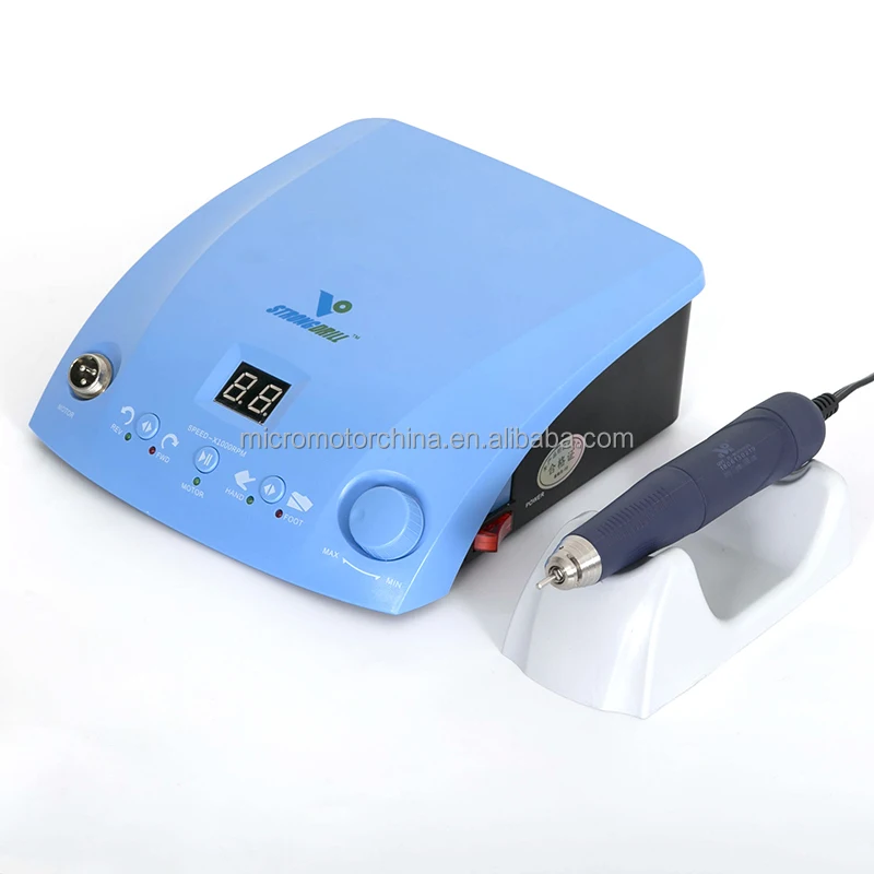 Portable 180W 50000rpm brushless jewelry micromotor, STRONG DRILL dent lab micromot or QZ60 with Q9 brushless handpiece