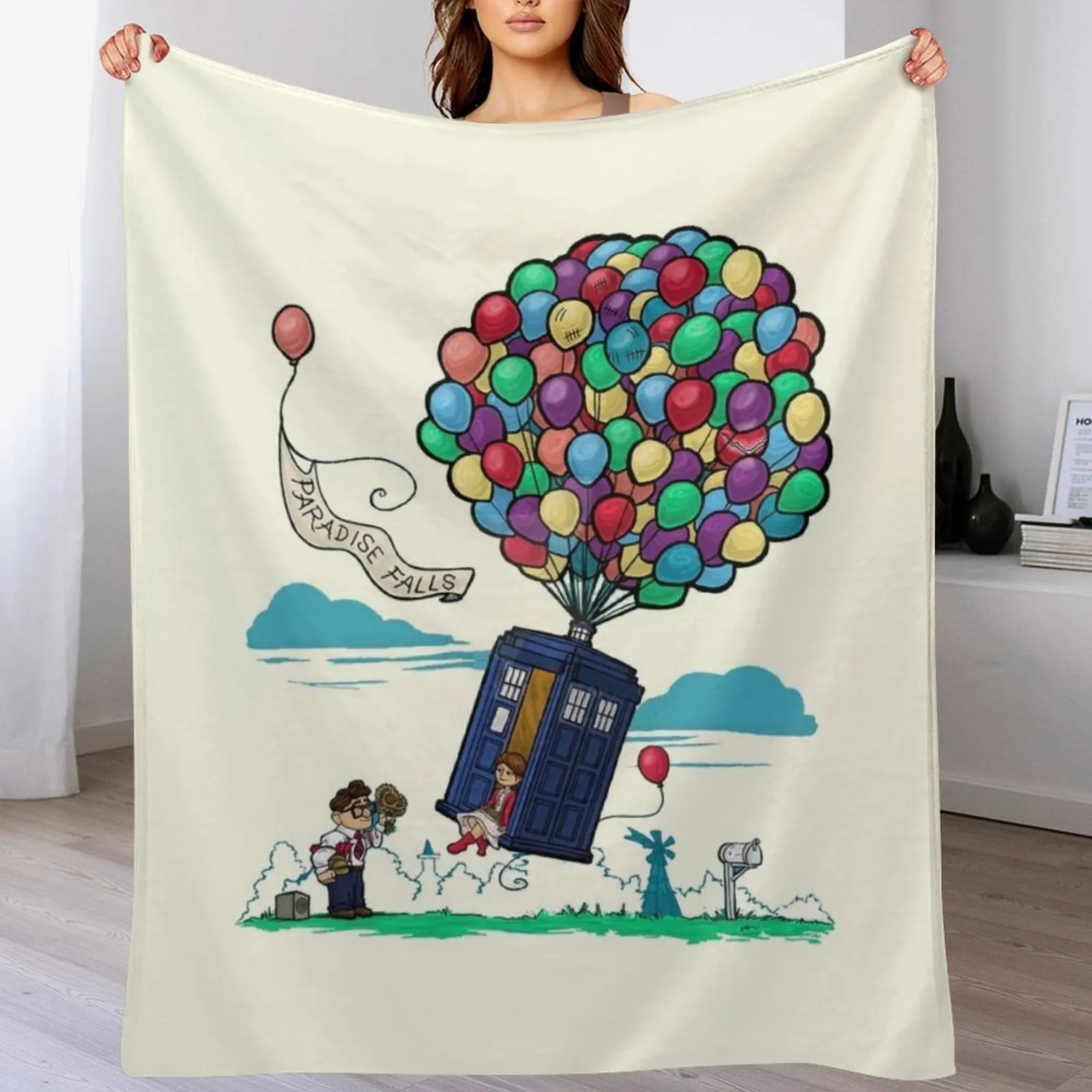 Ellie and Carl Up movie Throw Blanket